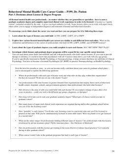 Behavioral Mental Health Care Career Guide