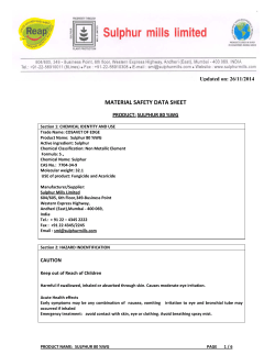 material safety data sheet