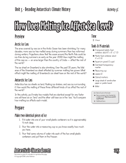 How Does Melting Ice Affect Sea Level?
