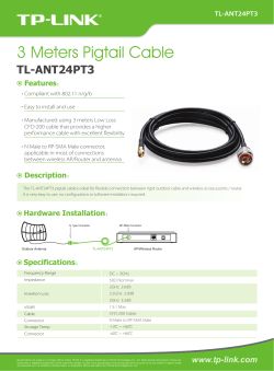 3 Meters Pigtail Cable
