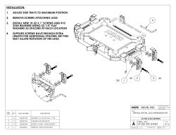 3 4X 2 4X 1 8X 4 INSTALLATION: ADJUST SIDE TRAYS TO