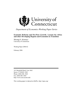 Department of Economics Working Paper Series