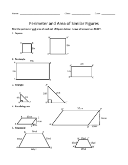 Perimeter and Area of Similar Figures