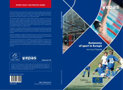 Autonomy of sport in Europe