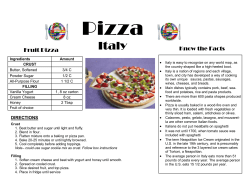 Pizza - School Nutrition and Fitness