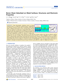 Boron Sheet Adsorbed on Metal Surfaces: Structures and Electronic