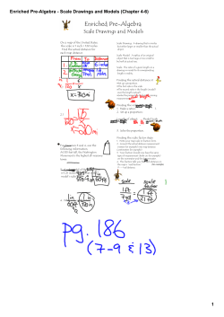 Enriched Pre-Algebra - Scale Drawings and Models (Chapter 4-6)