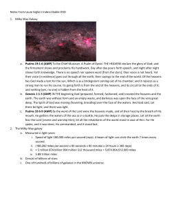 Notes for Indescribable &ndash; Louie Giglio