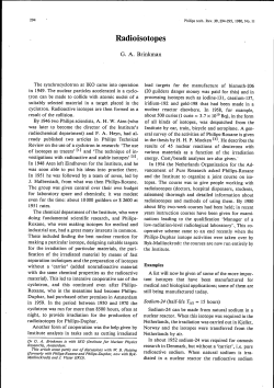 Radioisotopes