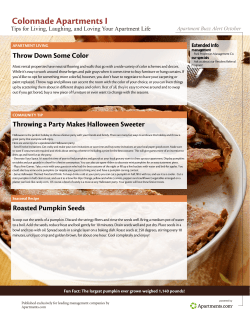 Colonnade Apartments I Calendar