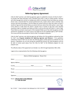 Referring Agency Agreement