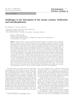 Challenges in the description of the atomic nucleus
