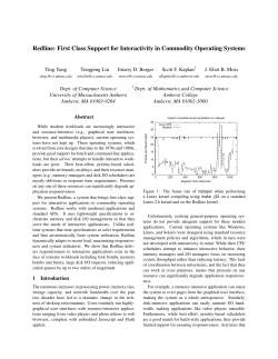 Redline: First Class Support for Interactivity in Commodity Operating