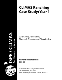 1999 Ranching case study - CLIMAS