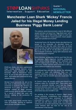 Manchester Loan Shark `Mickey` Francis Jailed for his Illegal Money