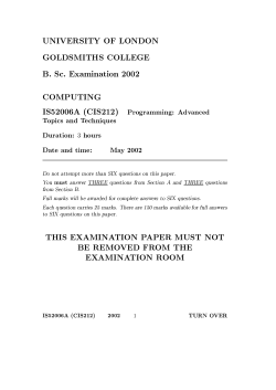 PDF (Computing and Information Systems Exam Paper