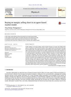 Buying on margin, selling short in an agent