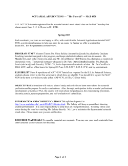 Syllabus - FSU Math - Florida State University