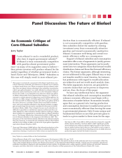 An Economic Critique of Corn-Ethanol Subsidies