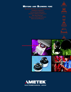 AMETEK Electromechanical Group Brochure