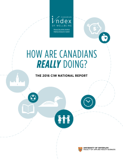 How are Canadians Really Doing?
