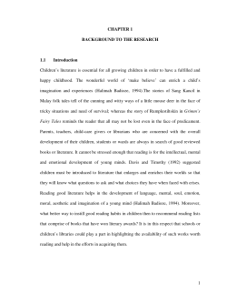 1 CHAPTER 1 BACKGROUND TO THE