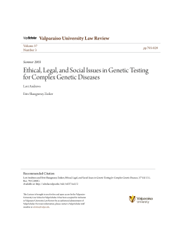 Ethical, Legal, and Social Issues in Genetic