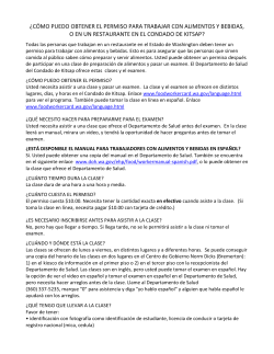 &iquest;c&oacute;mo puedo obtener el permiso para trabajar con alimentos y