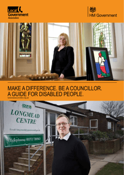 Be A Councillor: a guide for disabled people 419.86 KB
