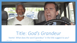 Title: God`s Grandeur