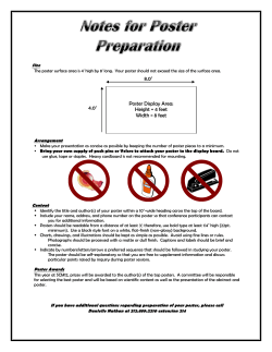 8.0` Poster Display Area: Height = 4 feet Width = 8 feet 4.0`