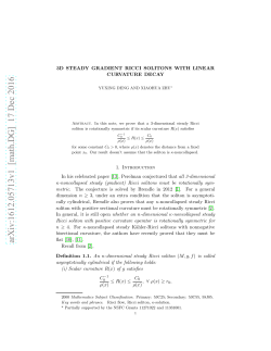 3d steady Gradient Ricci Solitons with linear curvature decay