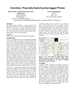 Columbus: Physically Exploring Geo