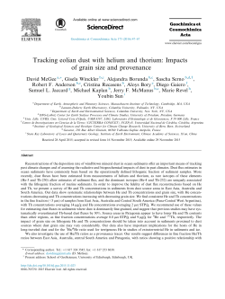 Tracking eolian dust with helium and thorium: Impacts of grain
