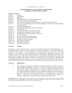 guidelines for advertising of health ins