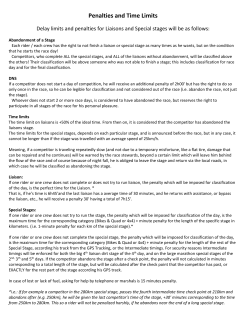 Penalties and Time Limits