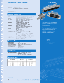 D-DF SERIES - Mouser Electronics