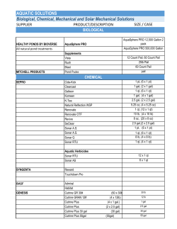 Aquatic Solutions - Genesis Turfgrass