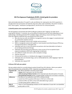 PAETC PrEP guide for providers