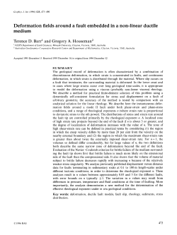 Deformation Fields Around A Fault Embedded In A NonLinear