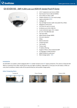 GV-EVD5100 5MP H.264 Low Lux WDR IR Vandal Proof IP Dome
