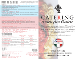 paninis and sandwiches