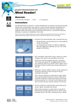Mind Reader!