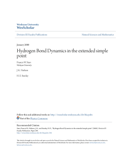 Hydrogen Bond Dynamics in the extended simple point