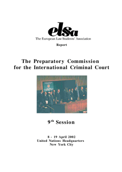 The Preparatory Commission for the International Criminal