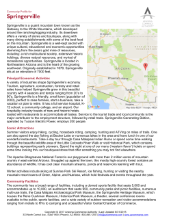Springerville - Arizona Commerce Authority