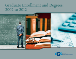 Graduate Enrollment and Degrees: 2002 to 2012