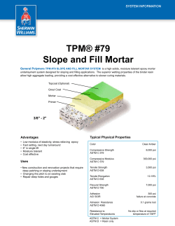 TPM&reg; #79 Slope and Fill Mortar