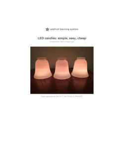 LED candles: simple, easy, cheap