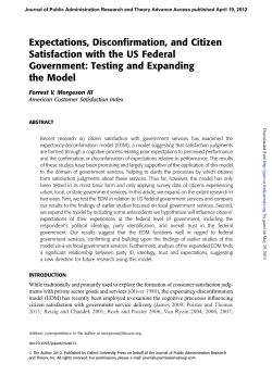 Morgeson_2012_Expectations Disconfirmation and Citizen